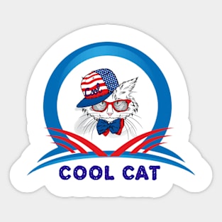 Cool cat Sticker